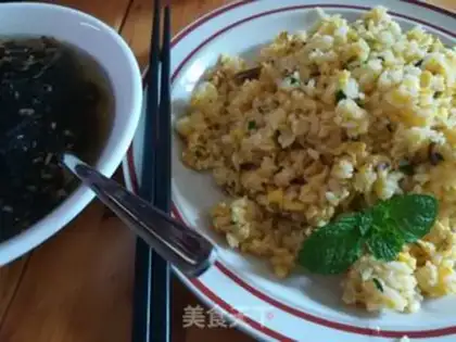 Make Crab egg fried rice step 16
