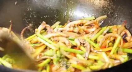 Make Garlic squid mustache step 4
