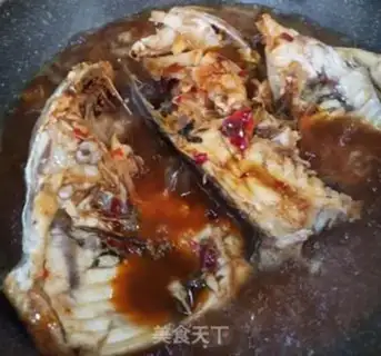 Make Bean petal fried fish tofu step 6