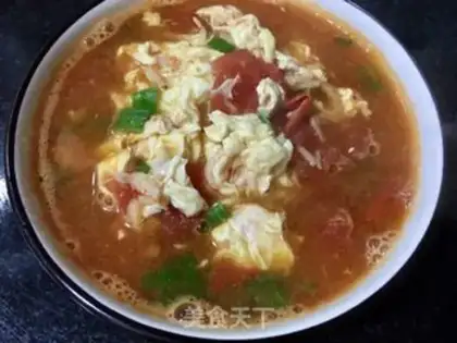 Make Tomato shrimp and egg soup step 12