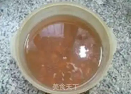 Make Porridge of rice for the flower beans step 0