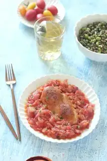 Make Tomato pepper chicken chest step 7