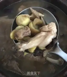 Make The chicken with the chestnuts step 6