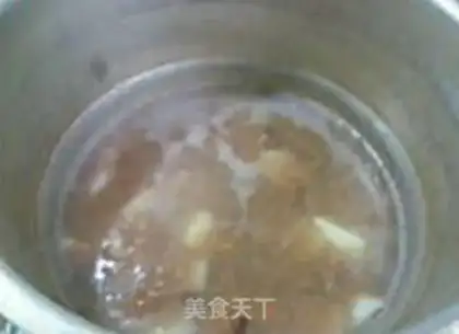 Make Porridge of rice for the flower beans step 15