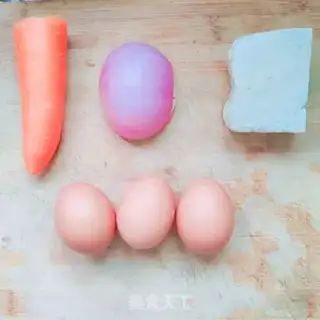 Make Carrot tofu omelet step 0