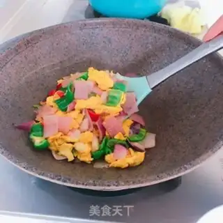 Make Onion fried eggs step 6