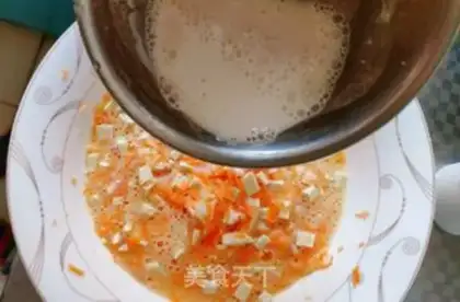 Make Carrot tofu omelet step 3