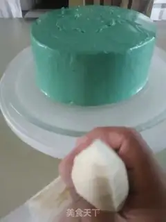 Make Pony flower embroidery cake step 25