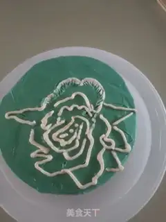 Make Pony flower embroidery cake step 28