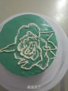 Make Pony flower embroidery cake step 29