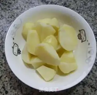 Make Potato steak rice congee step 2