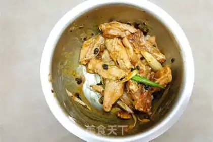 Make Gold needles steam chicken wings step 5