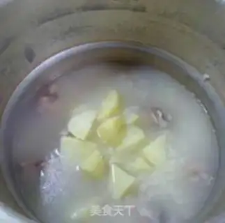 Make Potato steak rice congee step 8