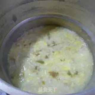 Make Eggflowers for rice congee step 9