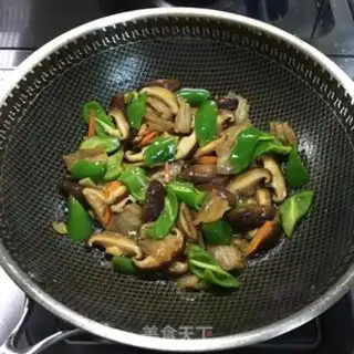 Make Five flowers, fried mushrooms step 6