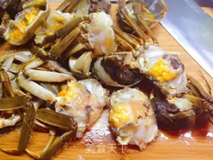 Make Curry crabs step 1
