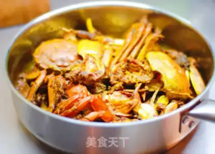 Make Curry crabs step 5