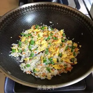 Make Peas fried rice step 4