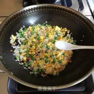 Make Peas fried rice step 5