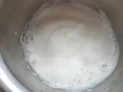 Make Caramel apple flip cake step 6