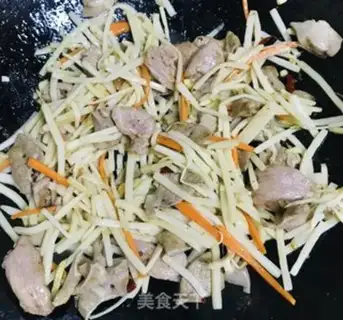 Make Pork liver and thin meat step 7