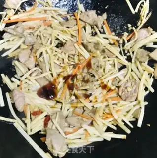 Make Pork liver and thin meat step 8