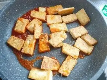 Make Sour sweet tomato tofu step 3