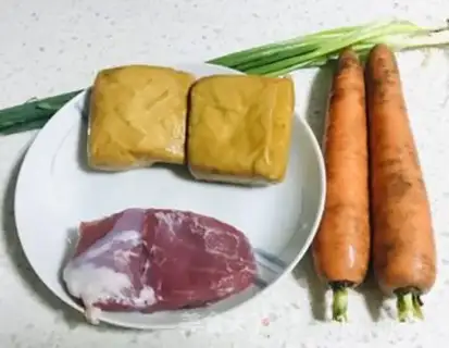 Make Bean-dry carrots step 0