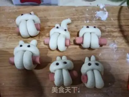 Make Sausage rabbit step 5