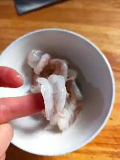Make Golden shrimp tofu step 1
