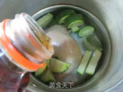 Make Blue radish chicken leg soup step 4