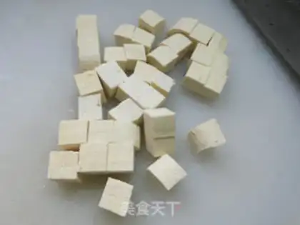 Make ♪ Pickled beans cook old tofu ♪ step 2