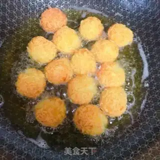 Make Spaghetti potato ball step 10
