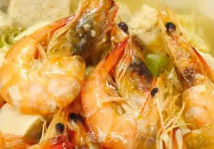 Make Shrimp tofu stew step 5
