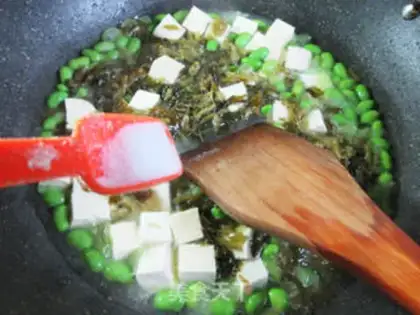Make ♪ Pickled beans cook old tofu ♪ step 6
