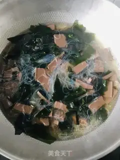 Make A dress with duck blood fan soup step 6