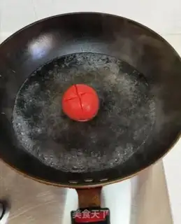 Make Tomato egg mushroom soup step 2