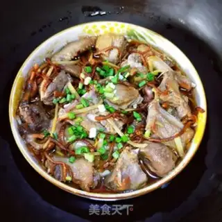 Make Worm grass and veggie pigeon meat step 5
