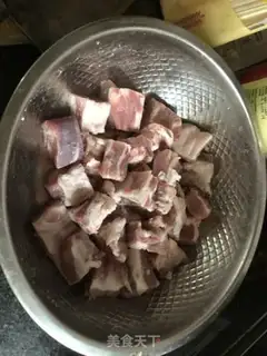 Make Dry bean bean horned ribs step 1