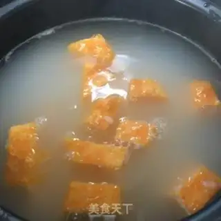 Make Pumpkin rice porridge step 3