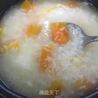 Make Pumpkin rice porridge step 5