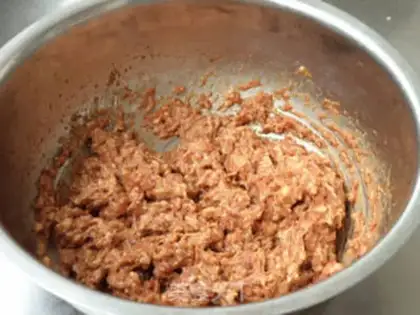 Make Porridge pork dumplings step 2
