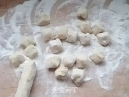 Make Porridge pork dumplings step 4