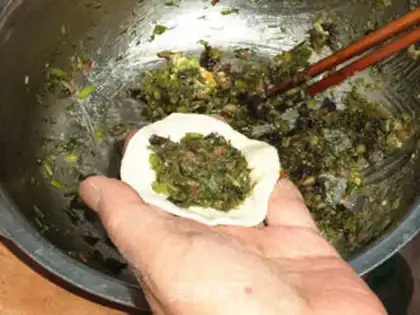 Make Porridge pork dumplings step 6