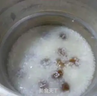 Make Crystal date rice congee step 8