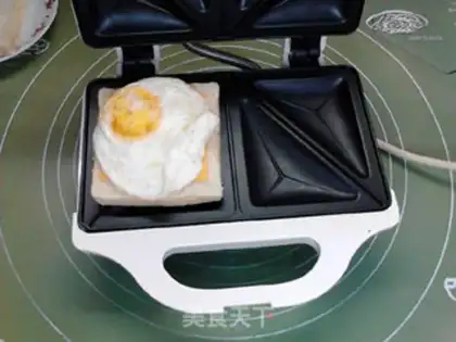 Make Spam and egg cheese sandwiches step 10