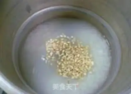 Make Oatmeal rice congee step 8