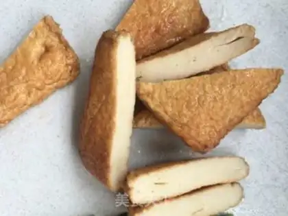 Make cucumber fried tofu step 1