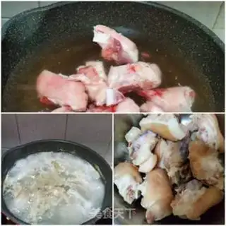 Make Seaweed beans, pig feet step 2