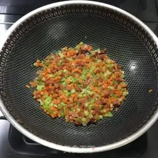 Make Cream ham and rice step 4